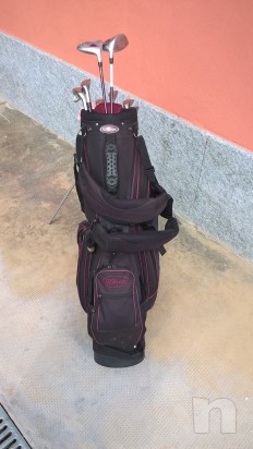 Sacca da golf lady completa di ferri con carrello foto-17131