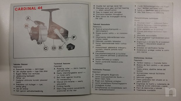 Manuale del Mulinello ABU Cardinal 44 foto-17498