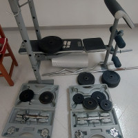 Panca Domyos multifunzione   manubri   pesi