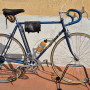 Bicicletta Eroica da corsa Branca degli anni '70.